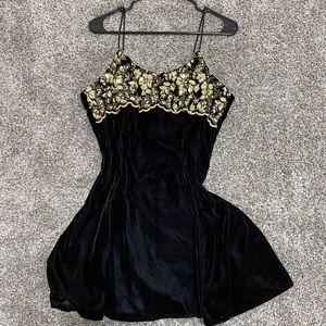 vintage velvet dress